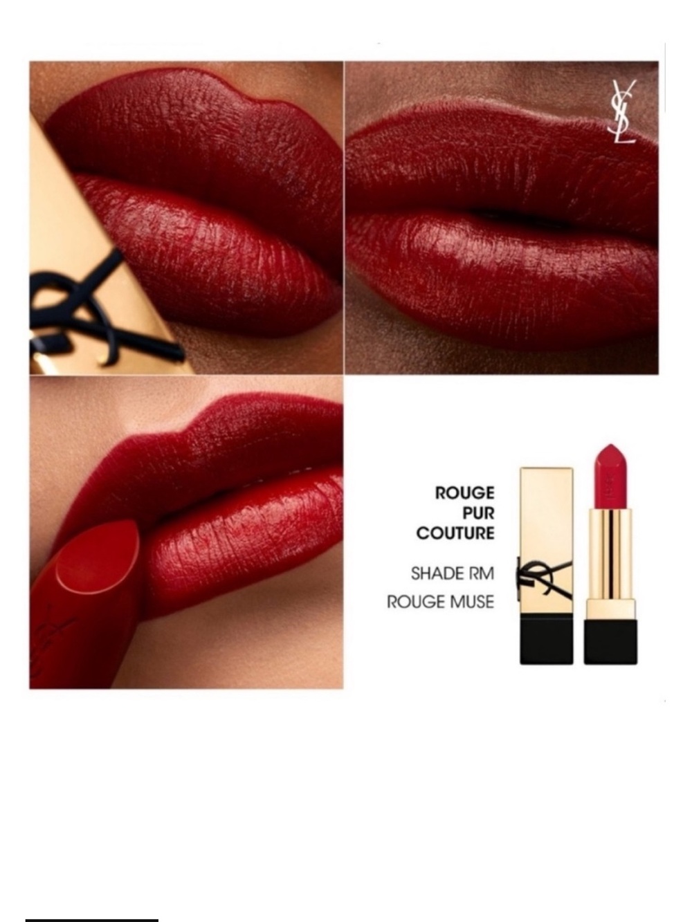 Yves Saint Laurent Rouge Pur Couture Lipstick — Rouge Muse (Rich Crimson)